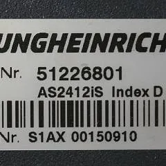 Jungheinrich 51226801 | Rij/hef/stuur regeling  drive/lift/steering controller AS2412 i S index D  Sw 1,07 51617474 sn. S1AX00150910 from ERD220 year 2019