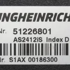 Jungheinrich 51226801 | Rij/hef/stuur regeling  drive/lift/steering controller AS2412 i S index D  Sw 1,09 51462874 sn. S1AX00186300 from ERE225 year 2017 drive plus