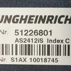 Jungheinrich 51226801 | Rij/hef/stuur regeling  drive/lift/steering controller AS2412 i S index C Sw 1,04 51462874 sn. S1AX10018745 from ERE 125 year 2019