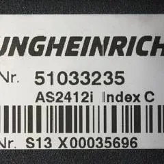 Jungheinrich 51033235 | Rij regeling Drive controller AS2412i index C Sw. 1,04 51140780 from ESE320 year 2017 sn. S13X00035696