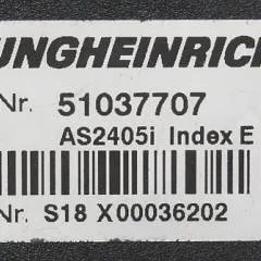 Jungheinrich 51037707 | Hef regeling lifting controller AS2405i Index E from ESC214z year 2011 sn. S18X00036202