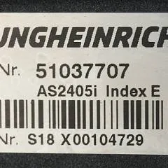 Jungheinrich 51037707 | Rij regeling driving controller AS2405i index E Sw. 1,30 51062370 from EJE C20 year 2015 sn. S18X00104729