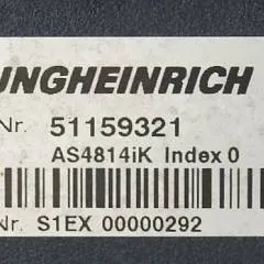 Jungheinrich 51159321 | Rij/hef regeling drive/lifting controller AS4814Ik Index O  from ETV 214 year 2011 sn. S1EX 00000292