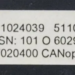 Jungheinrich 51024039 | Codekey Can Open Cancode 51106488 sn. 101O6029 V020400