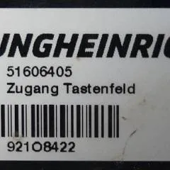 Jungheinrich 51606405 | Code key sn. 921O8422