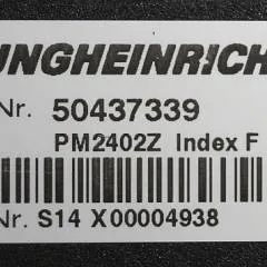 Jungheinrich 50437339 | Stuur regeling steering controller PM2402 Z Index F Sw 2,00 510672312 from ERE225 year 2009 sn. S14X 00004938