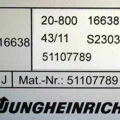 Jungheinrich 51107789 | Rij/hef/stuur regeling Drive/Lift/steering controller from EKS210 year 2011 sn. S2303