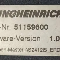 Jungheinrich 51116344 | Rij/hef/stuur regeling  drive/lift/steering controller AS2412 i S index O Sw 1,05 51159600 from ERD220 year 2011 sn. S1AX00001690
