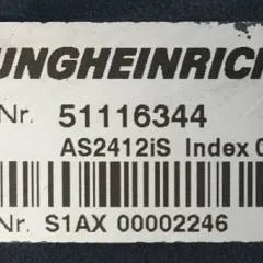 Jungheinrich 51116344 | Rij/hef/stuur regeling  drive/lift/steering controller AS2412 i S index O Sw 1,01 51159600 from ERD220 year 2011 sn. S1AX00002246