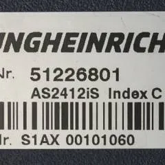 Jungheinrich 51226801 | Rij/hef/stuur regeling  drive/lift/steering controller AS2412 i S index C Sw 1,02 51462874 sn. S1AX00101060 from ERE 125 year 2017