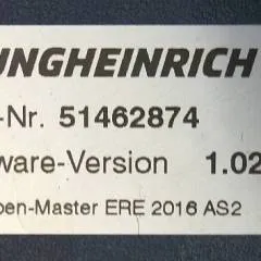 Jungheinrich 51226801 | Rij/hef/stuur regeling  drive/lift/steering controller AS2412 i S index C Sw 1,02 51462874 sn. S1AX00101060 from ERE 125 year 2017