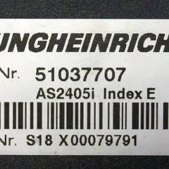 Jungheinrich 51037707 | Rij regeling driving controller AS2405i index E Sw. 1,29 51062370 sn. S18X00079791 from EJE120 year 2014
