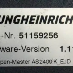 Jungheinrich 51037594 | Rij/hef regeling Drive/lift controller AS2409 i k index B Sw. 1,11 51159256 sn. S12X00107443 from EJD220 year 2018