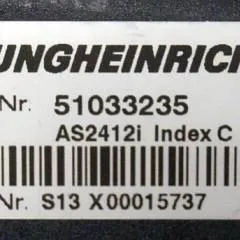 Jungheinrich 51033235 | Rij regeling Drive controller AS2412i index C Sw. 1,05 51092751 Sw. 2,02 51067231 from ERE225 year 2010 sn. S13X00015737