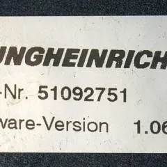 Jungheinrich 51033235 | Rij regeling Drive controller AS2412i index C Sw. 1,06 51092751 Sw. 2,03 51067231 from ERE225 year 2011 sn. S13X00020686