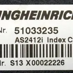 Jungheinrich 51033235 | Rij regeling Drive controller AS2412i index C Sw. 1,06 51092751 Sw. 2,03 51067231 from ERE225 year 2011 sn. S13X00022226