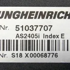 Jungheinrich 51037707 | Rij regeling driving controller AS2405i index E Sw. 1,28 51062370 sn. S18X00068776 from EJE120 year 2013