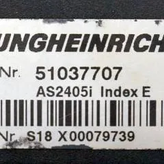 Jungheinrich 51037707 | Rij regeling driving controller AS2405i index E Sw. 1,28 51062370 sn. S18X00079739 from EJE120 year 2013