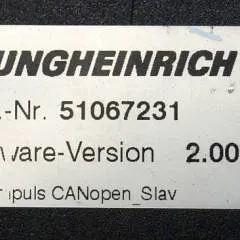 Jungheinrich 50437339 | Stuur regeling steering controller PM2402 Z Index G Sw 2,00 51067231 sn S14X 00010351 from ERE225 year 2009