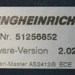 Jungheinrich 51226801 | Rij/hef/stuur regeling  drive/lift/steering controller AS2412 i S index A  Sw 2,02 51256852 sn. S1AX00016485 from ECE225 year 2012