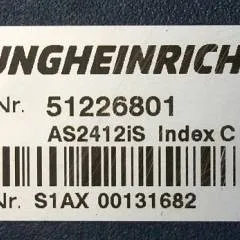 Jungheinrich 51226801 | Rij/hef/stuur regeling  drive/lift/steering controller AS2412 i S index C Sw 1.05 51617474 drive plus sn. S1AX00131682 from ERD220 with folding platform year 2018
