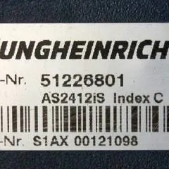 Jungheinrich 51226801 | Rij/hef/stuur regeling  drive/lift/steering controller AS2412 i S index C Sw 1.04 51462874 sn. S1AX00121098 from ERE225 year 2018