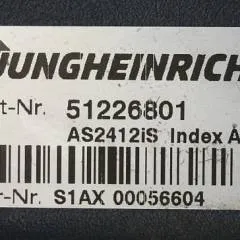 Jungheinrich 51226801 | Rij/hef/stuur regeling  drive/lift/steering controller AS2412 i S index A  Sw 2,05 51256852 sn. S1AX00056604 from ECE225 year 2015