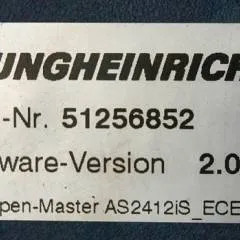 Jungheinrich 51226801 | Rij/hef/stuur regeling  drive/lift/steering controller AS2412 i S index A  Sw 2,05 51256852 sn. S1AX00056604 from ECE225 year 2015
