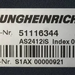 Jungheinrich 51116344 | Rij/hef/stuur regeling  drive/lift/steering controller AS2412 i S index O Sw 1,04 51159600 from ERD220 year 2010 sn. S1AX00000921
