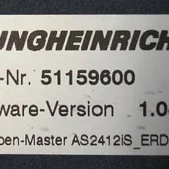 Jungheinrich 51116344 | Rij/hef/stuur regeling  drive/lift/steering controller AS2412 i S index O Sw 1,04 51159600 from ERD220 year 2010 sn. S1AX00000921