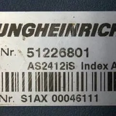 Jungheinrich 51226801 | Rij/hef/stuur regeling  drive/lift/steering controller AS2412 i S index A  Sw 1,04 51263516 sn. S1AX00046111 from ERE225 year 2014