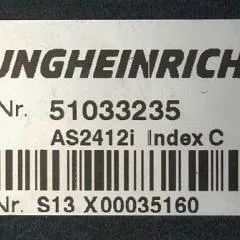 Jungheinrich 51033235 | Rij regeling Drive controller AS2412i index C from ESE220 year 2016 sn. S13X00035160