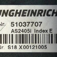 Jungheinrich 51037707 | Rij regeling driving controller AS2405i index E Sw. 1,31 51062370 sn. S18X00121005