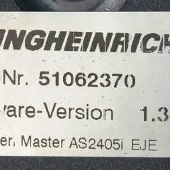 Jungheinrich 51037707 | Rij regeling driving controller AS2405i index E Sw. 1,30 51062370 sn. S18X00104221 from EJE C20 year 2015