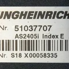 Jungheinrich 51037707 | Rij regeling driving controller AS2405i index E Sw. 1,26 51062370 sn. S18X00058335 from EJE C20 year 2012