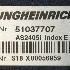 Jungheinrich 51037707 | Rij regeling driving controller AS2405i index E Sw. 1,26 51062370 sn. S18X00056959 from EJE C20 year 2012