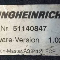 Jungheinrich 51033235 | Rij regeling Drive controller AS2412i index C Sw. 1,02 51140847 from ECE225 year 2010 sn. S13X00012075