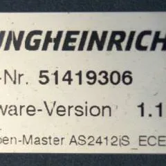 Jungheinrich 51226801 | Rij/hef/stuur regeling  drive/lift/steering controller AS2412 i S index D  Sw 1,12 51419305 sn. S1AX10020156 from ECE225 year 2019