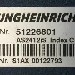Jungheinrich 51226801 | Rij/hef/stuur regeling  drive/lift/steering controller AS2412 i S index C sn. S1AX00122793 from ERE225 FP year 2018