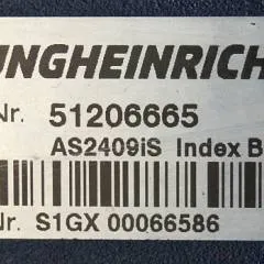 Jungheinrich 51206665 | Rij/hef regeling Drive/lift controller AS2409 i S Index B Sw. 1,02 51481546 from EJD118 year 2017 sn. S1GX00038356