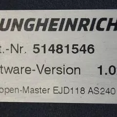 Jungheinrich 51206665 | Rij/hef regeling Drive/lift controller AS2409 i S Index B Sw. 1,02 51481546 from EJD118 year 2017 sn. S1GX00038356