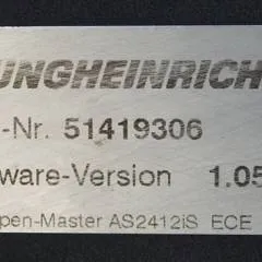 Jungheinrich 51226801 | Rij/hef/stuur regeling  drive/lift/steering controller AS2412 i S index B Sw. 1,05 51419306 sn. S1AX00077237 from ECE225 year 2016