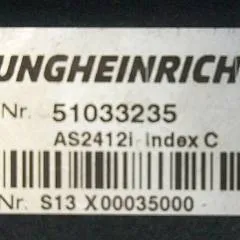 Jungheinrich 51033235 | Rij regeling Drive controller AS2412i index C  from ESM113  year 2017 sn. S13X00035000