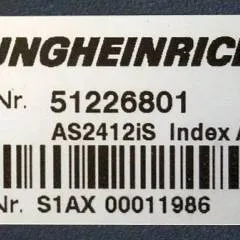 Jungheinrich 51226801 | Rij/hef/stuur regeling  drive/lift/steering controller AS2412 i S index A Sw. 2,01 51235918 sn. S1AX00011986 from ERD220 year 2012