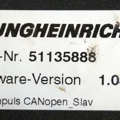 Jungheinrich 50437339 | Stuur regeling steering controller PM2402 Z Index G Sw 1,03 51135888 sn S14X 00013041 from ECE225 year 2010