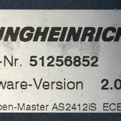 Jungheinrich 51226801 | Rij/hef/stuur regeling  drive/lift/steering controller AS2412 i S index C Sw 2,07 51256852 sn. S1AX00062603 from ECE225 year 2015