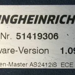 Jungheinrich 51226801 | Rij/hef/stuur regeling  drive/lift/steering controller AS2412 i S index C Sw 1,09 51419306 sn. S1AX00105902 from ECE220 HP year 2013