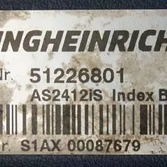 Jungheinrich 51226801 | Rij/hef/stuur regeling  drive/lift/steering controller AS2412 i S index B Sw 1,06 51419306 sn. S1AX00087679 from ECE225 year 2015
