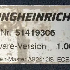 Jungheinrich 51226801 | Rij/hef/stuur regeling  drive/lift/steering controller AS2412 i S index B Sw 1,06 51419306 sn. S1AX00087679 from ECE225 year 2015