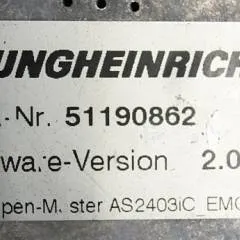 Jungheinrich 51168614 | Rij regeling Drive controller complete with internal charger AS2403iC index A Sw. 2,00 51190862 sn. SAOX00009546 from EMC B10 year 2014